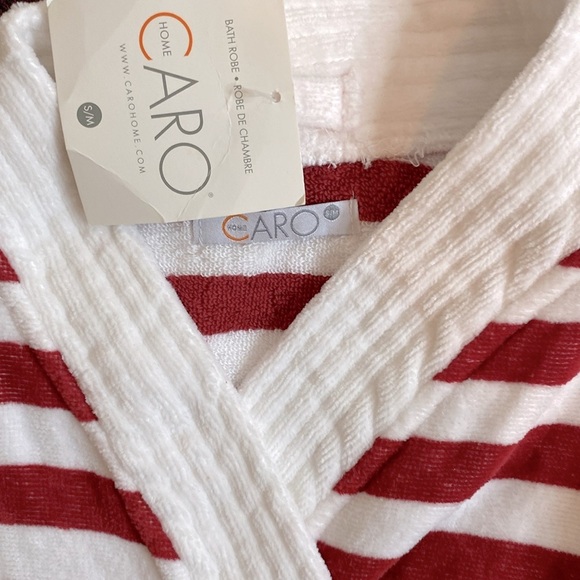 Caro Home Christmas Candy Cane Stripe Plush Robe medium - Picture 4 of 5